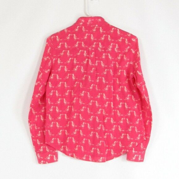 Pink HOLDING HORSES button down blouse 2 - Picture 3 of 4